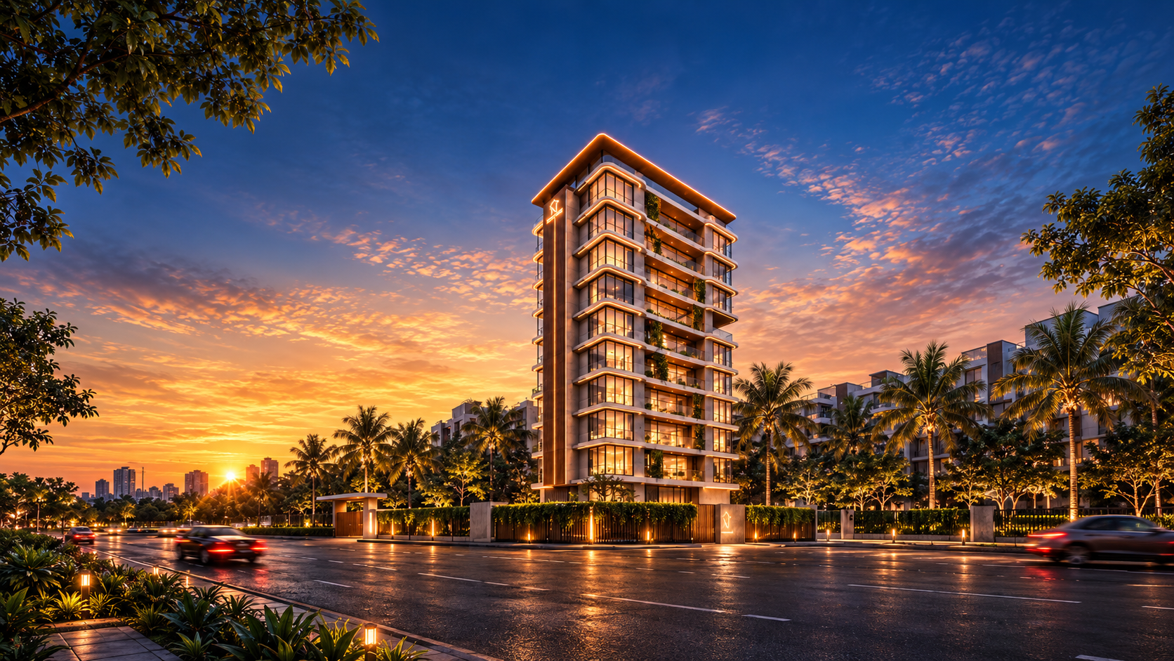 Sunset Luxury Tower by Rudra Realty